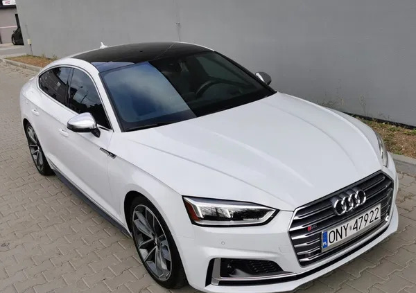 audi s5 Audi S5 cena 157000 przebieg: 92000, rok produkcji 2017 z Nysa